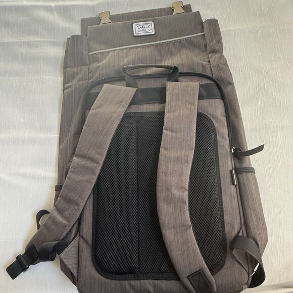 D. Kelly Japan Multi Function Computer Laptop Large Gray Backpack Bag Unisex New - Picture 6 of 8
